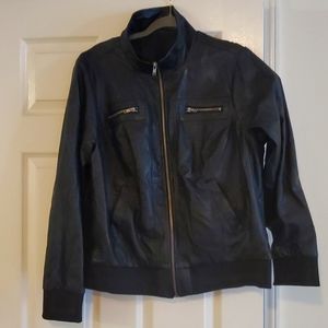 Torrid women's bomber leather jacket